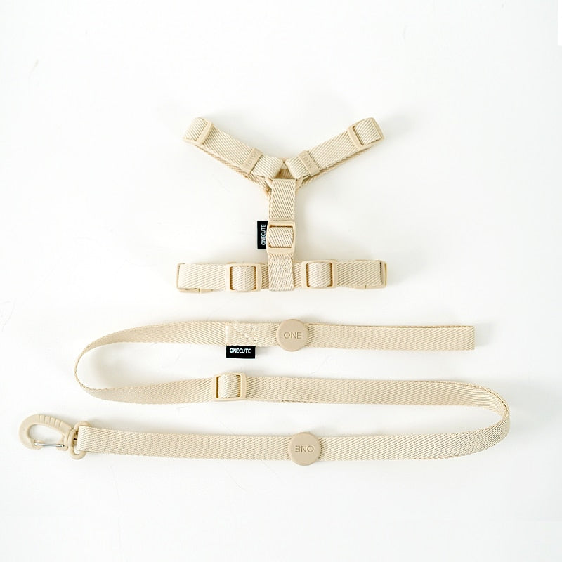 Pastel Leash and Harness Set