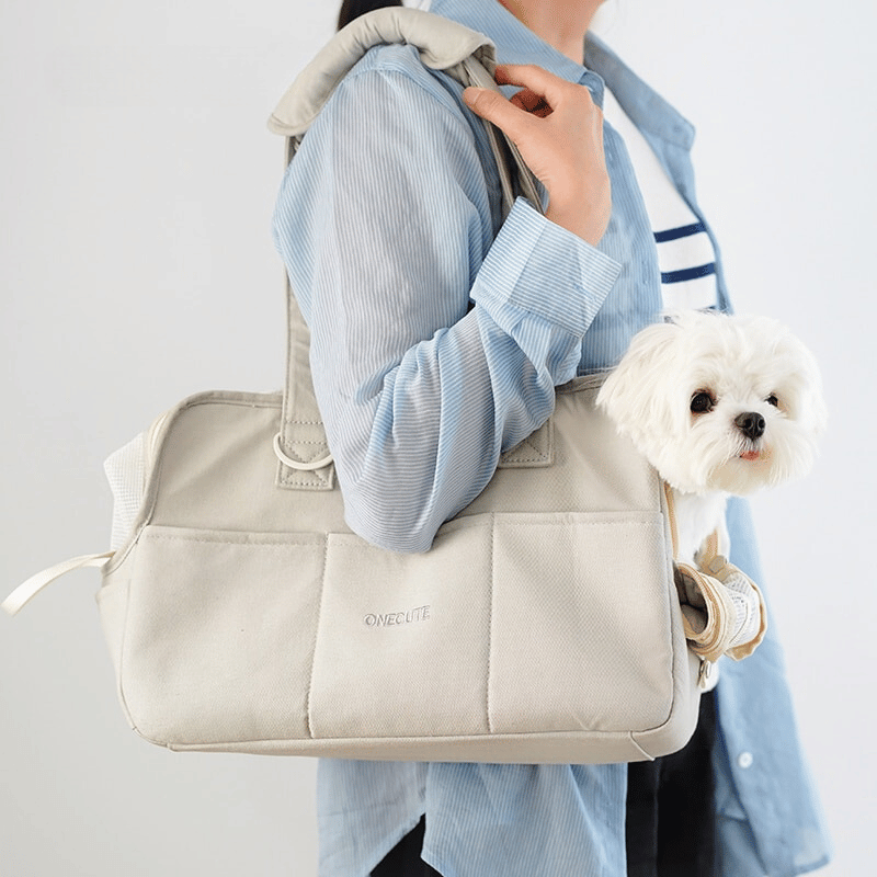 Portable Maltese Dog Carrier